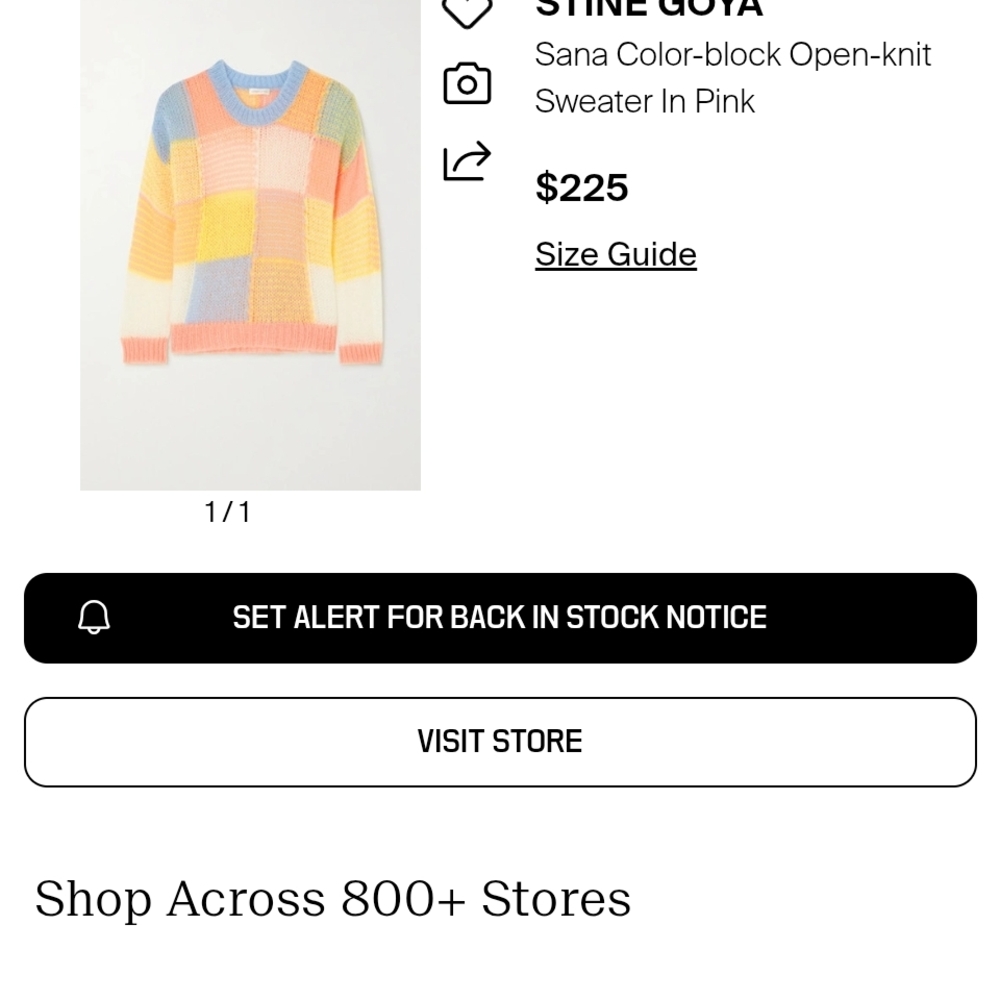 STINE GOYA Multicolor Patchwork Sweater - image 8